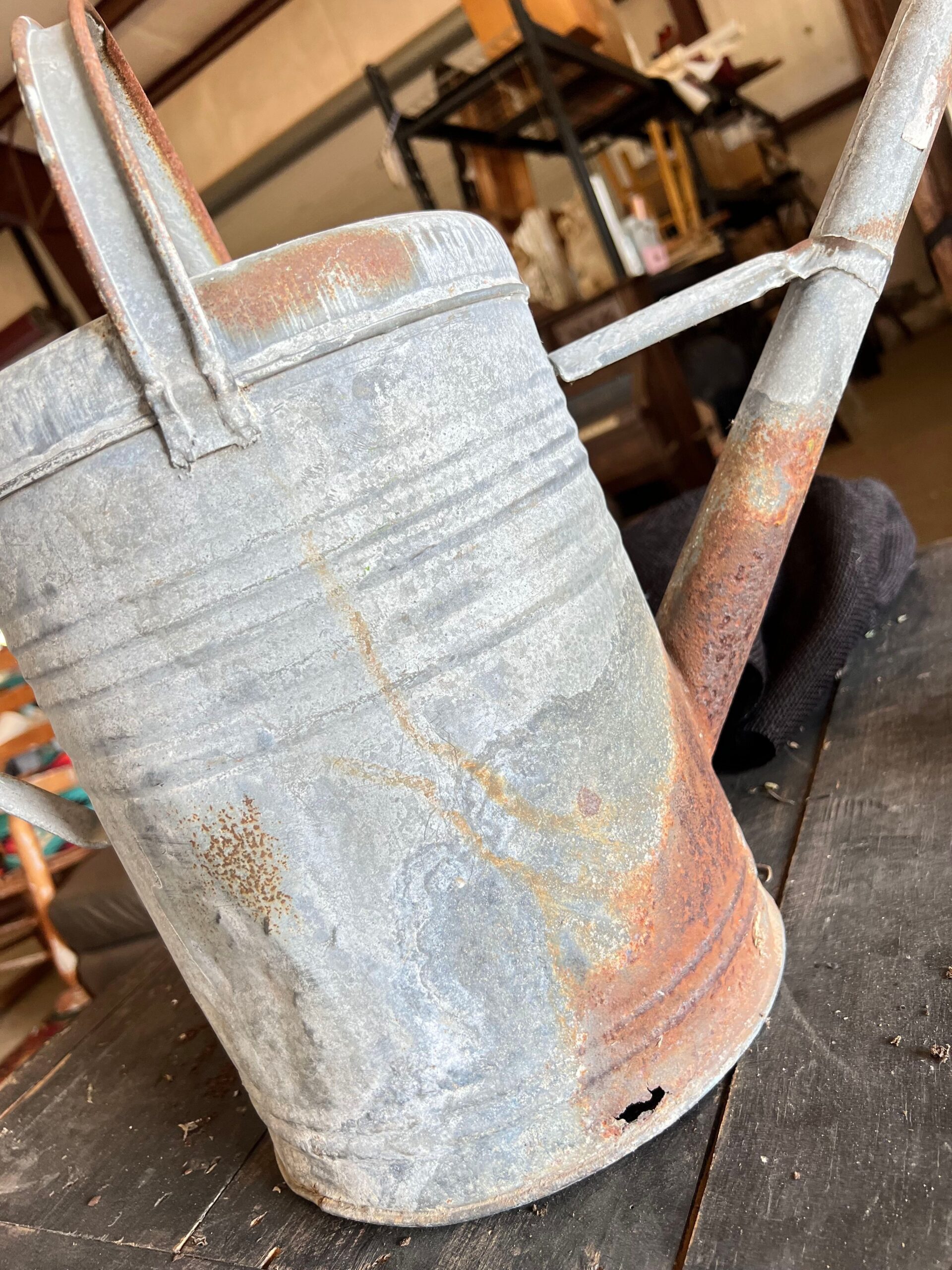 old watering can that's about to be filled with poison!! (jk)